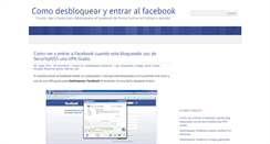 Desktop Screenshot of desbloquearface.com