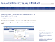 Tablet Screenshot of desbloquearface.com